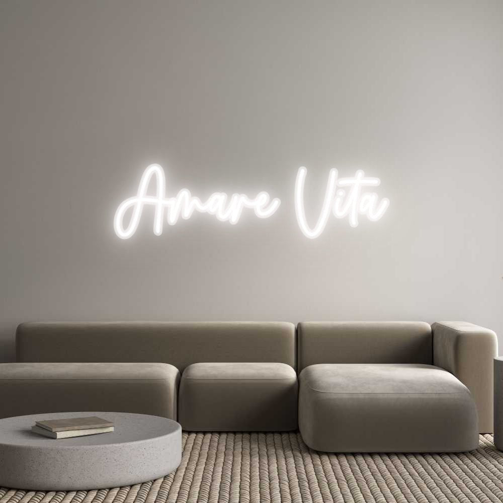 Shop Custom Neon: Amare Vita, Custom Neon at Hoagard. , ,