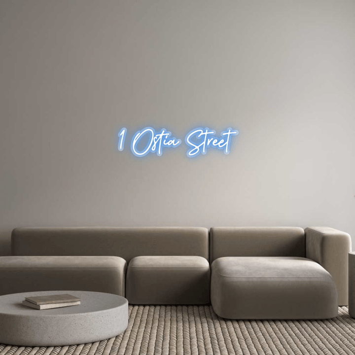 Shop Custom Neon: 1 Ostia Street, Custom Neon at Hoagard. , ,