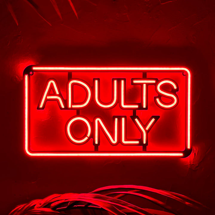 Shop Adults Only, Neon Wall Art at Hoagard. neon, Neon light, neon sign