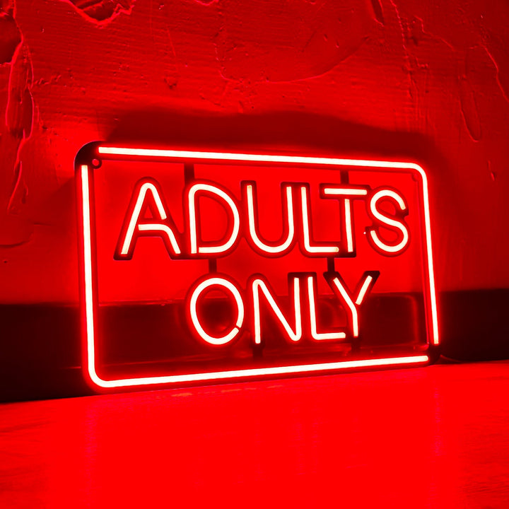 Shop Adults Only, Neon Wall Art at Hoagard. neon, Neon light, neon sign