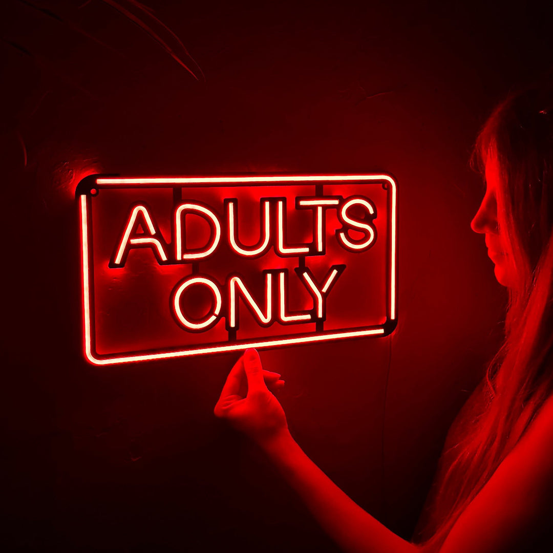 Shop Adults Only, Neon Wall Art at Hoagard. neon, Neon light, neon sign