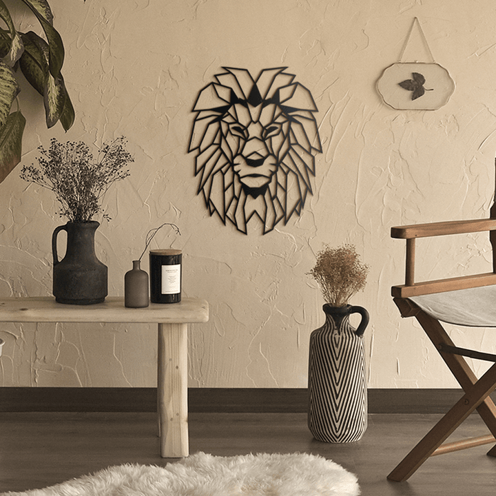 Shop Lion Head, Metal Wall Art at Hoagard. african vibes, animal head, animal wall art