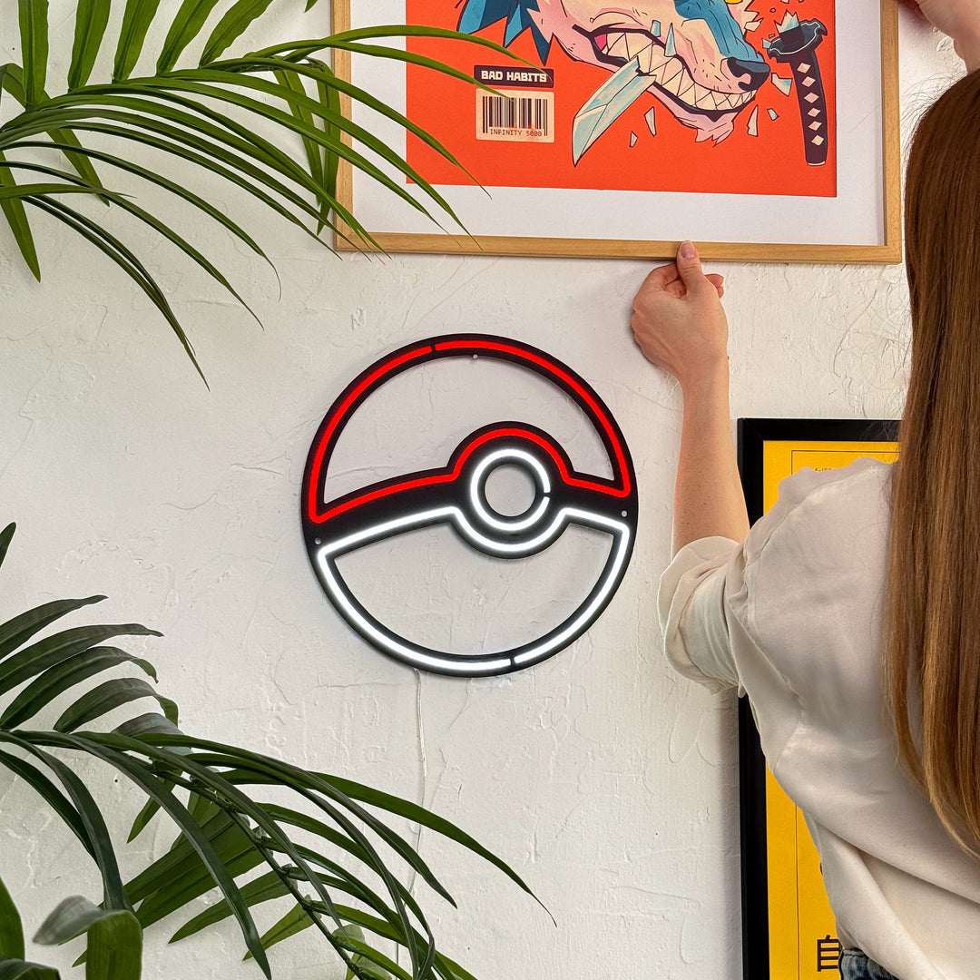 Pokeball Neon Sign