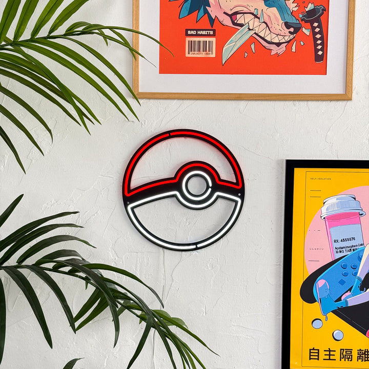 Pokeball Neon Sign