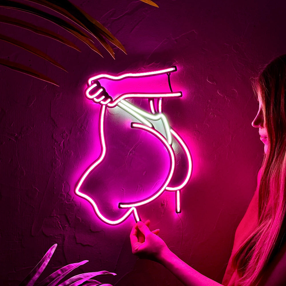 Shop Peachy, Neon Wall Art at Hoagard. neon, Neon light, neon sign