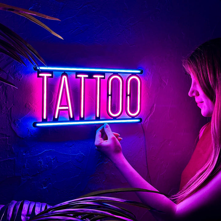 Shop Tattoo, Neon Wall Art at Hoagard. neon, Neon light, neon sign