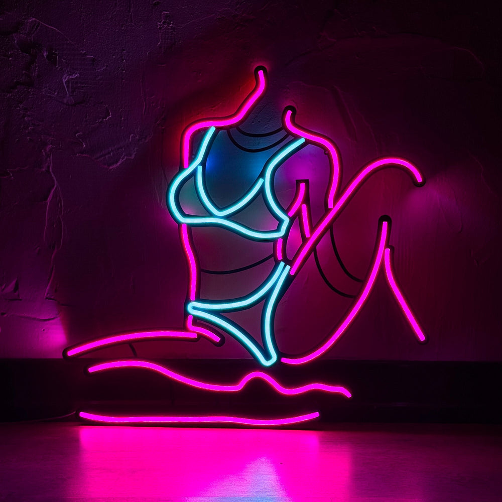 Shop Femme Fatale 2, Neon Wall Art at Hoagard. neon, Neon light, neon sign