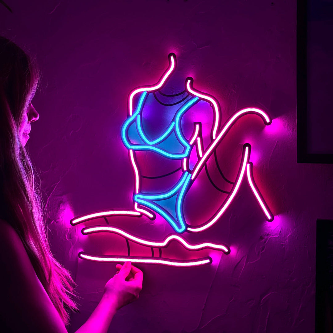 Shop Femme Fatale 2, Neon Wall Art at Hoagard. neon, Neon light, neon sign