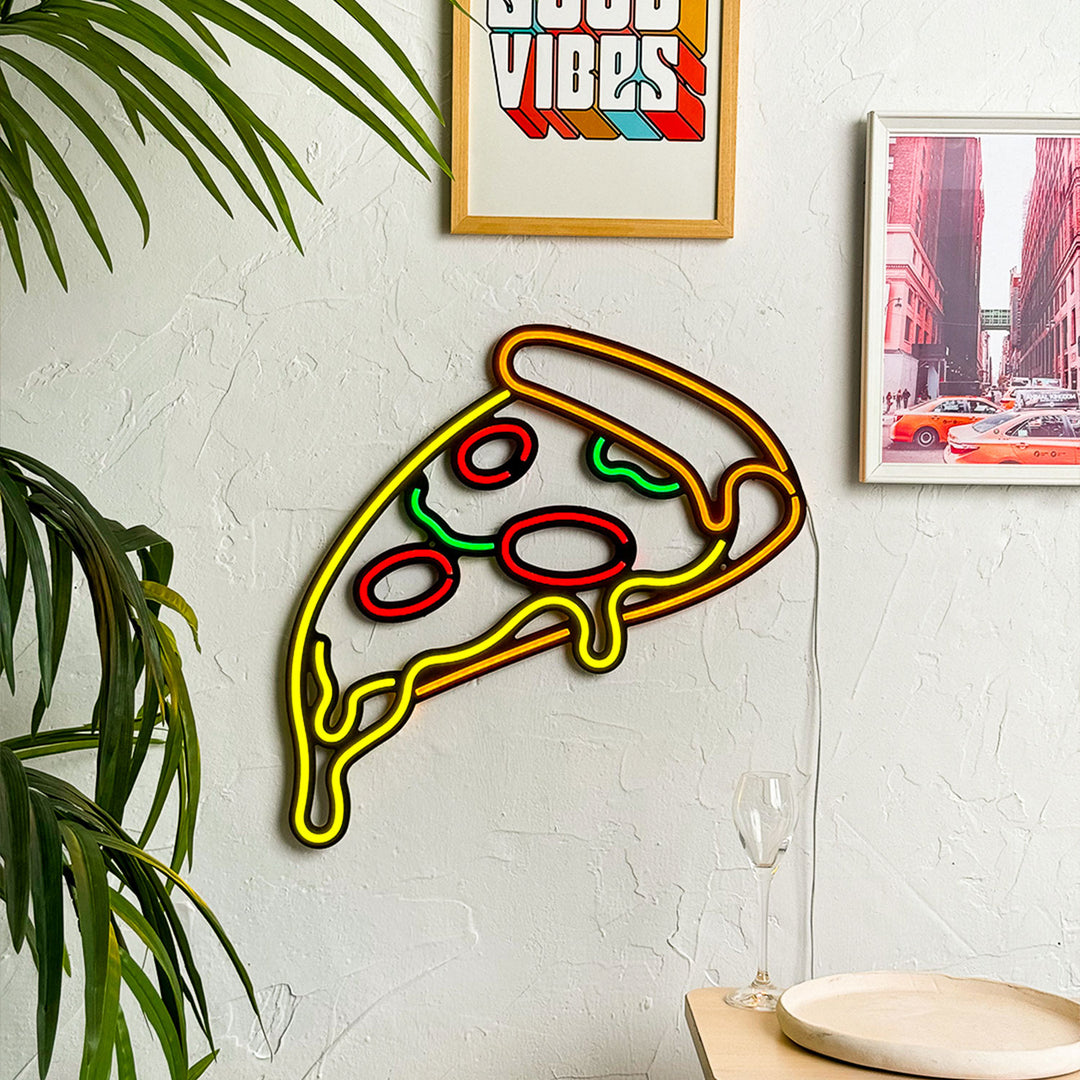 Shop Pizza, Neon Wall Art at Hoagard. food neon, neon, Neon light