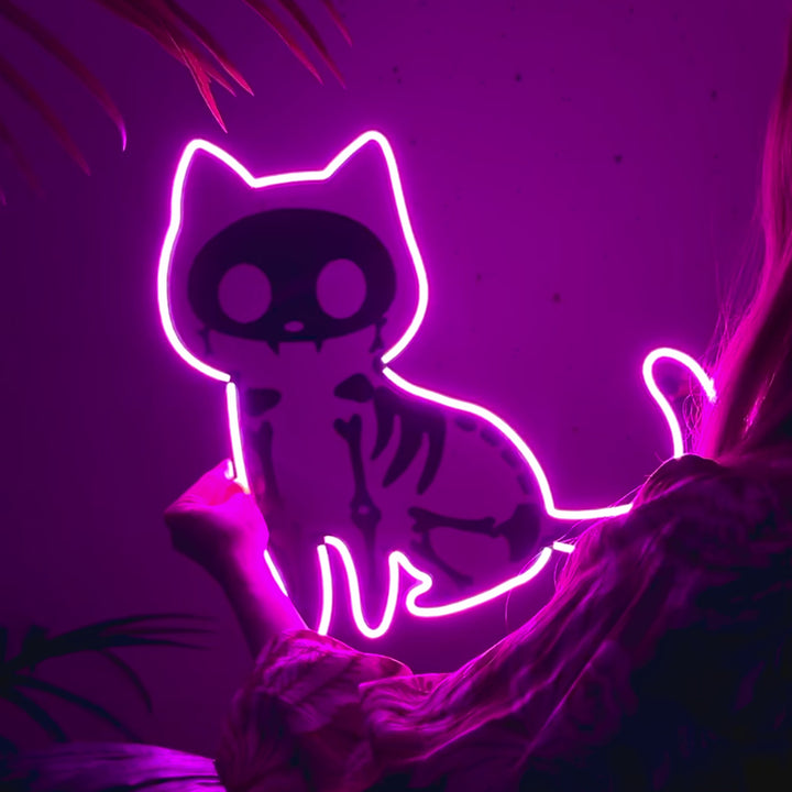 Schrödinger's Cat Neon Sign