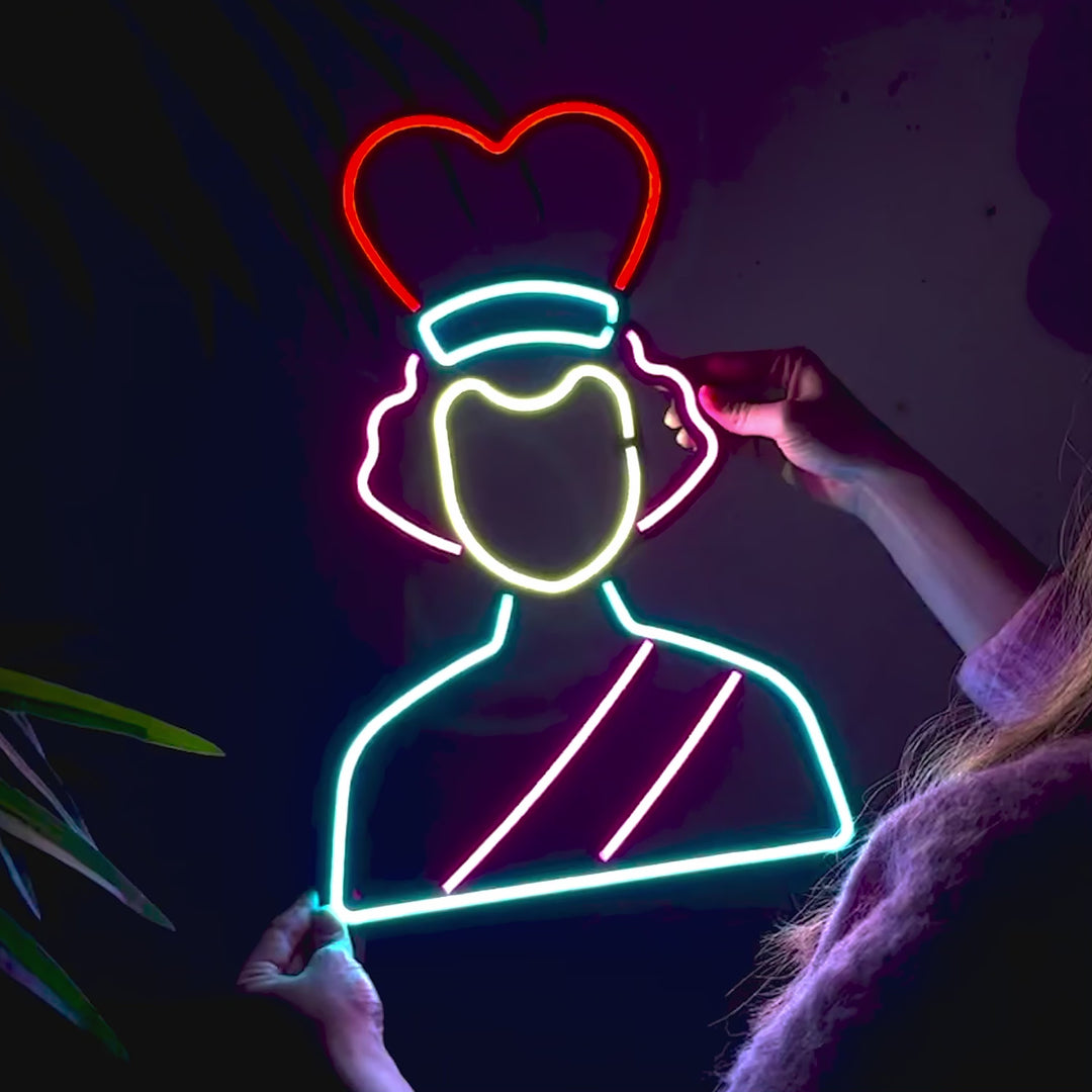 Queen Neon Sign