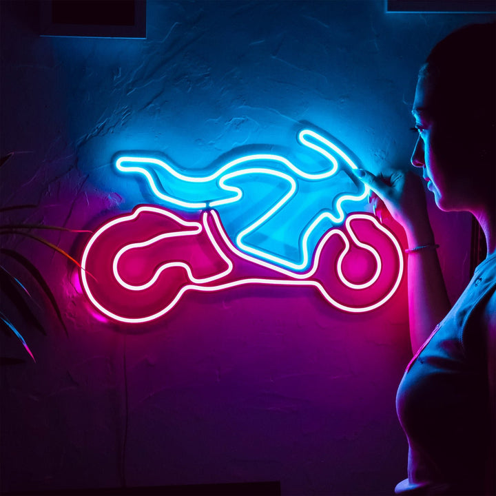 Shop Motorcycle Neon Wall Art, Neon Wall Art at Hoagard. neon, Neon light, Neon Wall Art