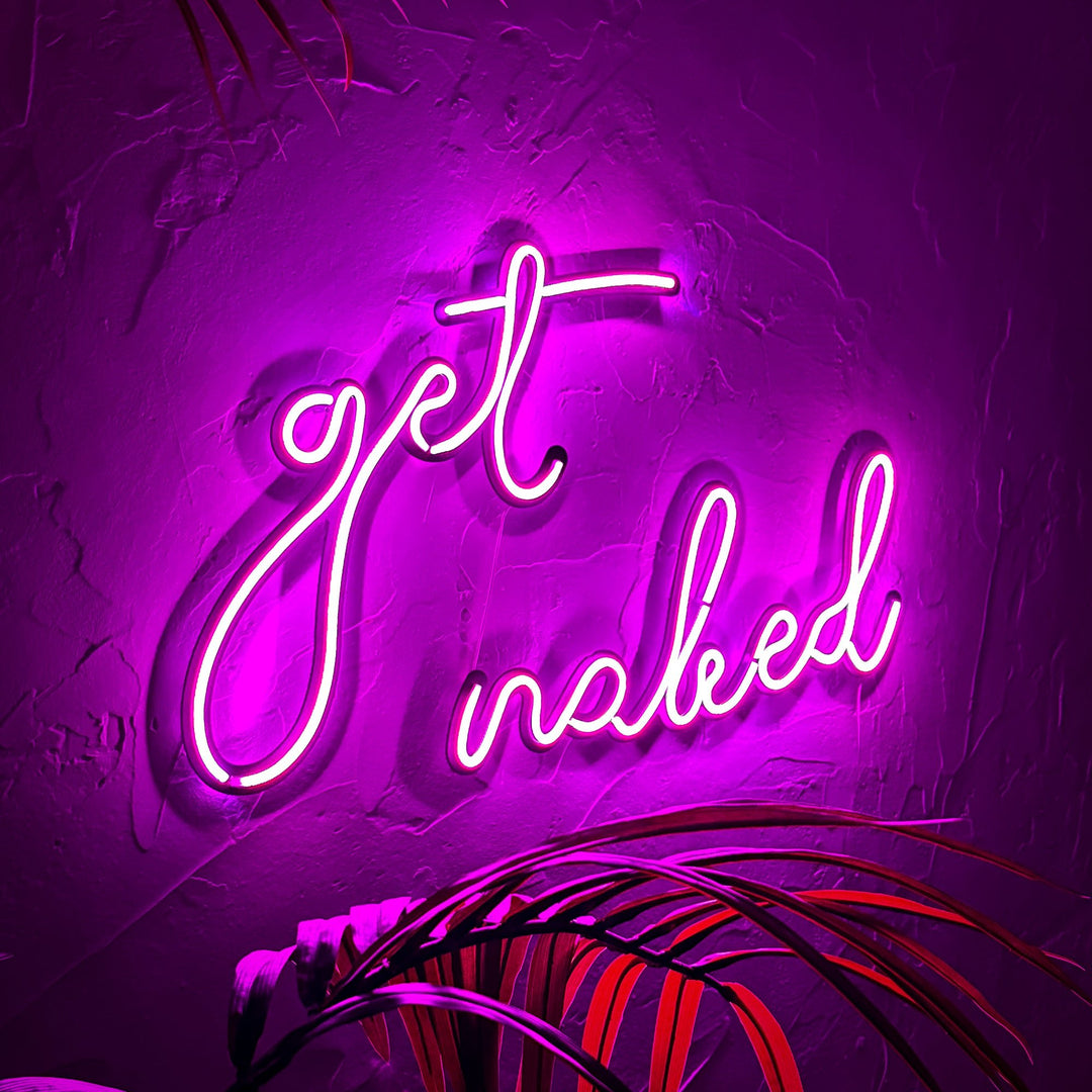 Shop Naked Neon Wall Art, Neon Wall Art at Hoagard. bedroom decor, living room decor, love wall decor